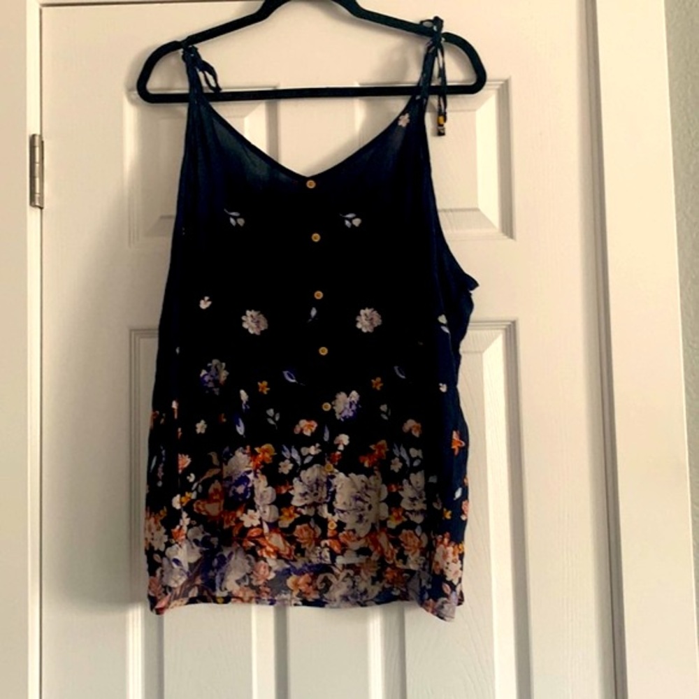 NWT Maurices Navy Blue Blouse Tank - Size XXL